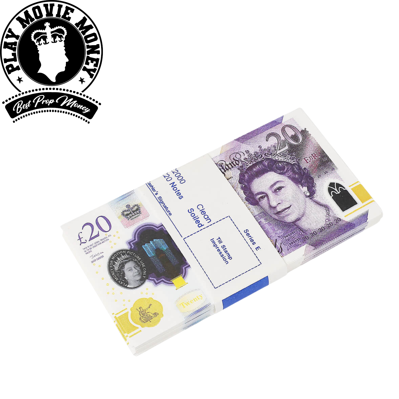 NEW EDITION PROP MONEY UK £20 GBP POUNDS REALISTIC MONEY