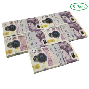 NEW EDITION PROP MONEY UK £20 GBP POUNDS REALISTIC MONEY