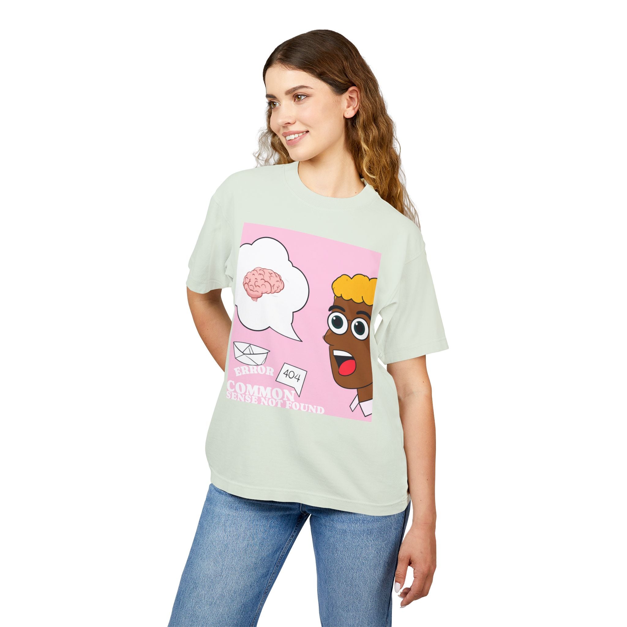 Error 404 Urban Heavy Tee - Unisex Graphic T-Shirt for Streetwear Lovers