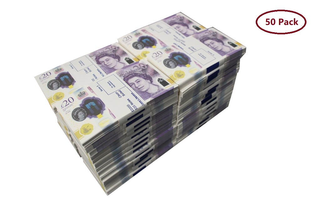 NEW EDITION PROP MONEY UK £20 GBP POUNDS REALISTIC MONEY