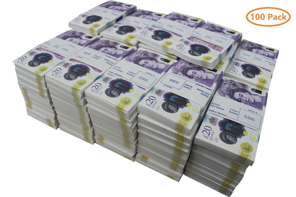 NEW EDITION PROP MONEY UK £20 GBP POUNDS REALISTIC MONEY