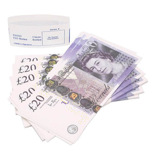 PROP MONEY UK £20 GBP POUNDS REALISTIC MONEY