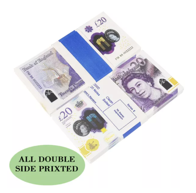 NEW EDITION PROP MONEY UK £20 GBP POUNDS REALISTIC MONEY