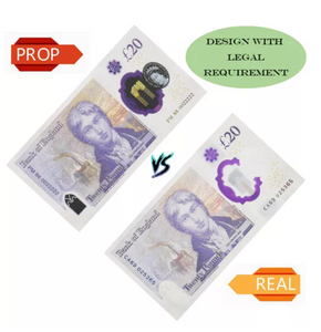 NEW EDITION PROP MONEY UK £20 GBP POUNDS REALISTIC MONEY