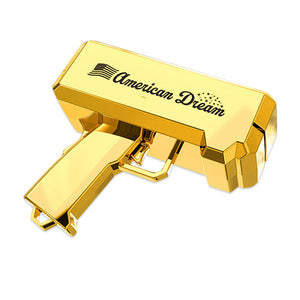 PROP MONEY GUN- 18k Gold plated money gun