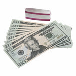 Load image into Gallery viewer, NEW EDITION PROP MONEY US $20 USD DOLLAR BILLS
