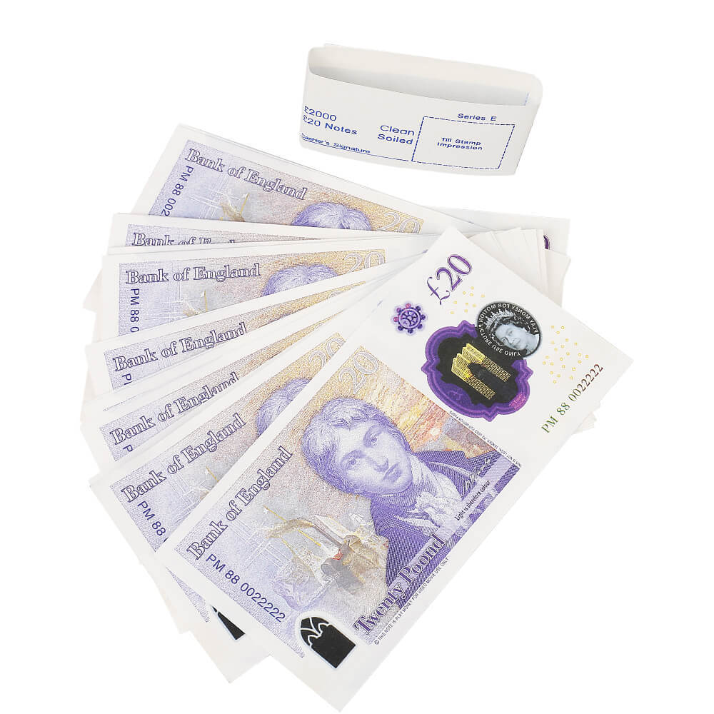 NEW EDITION PROP MONEY UK £20 GBP POUNDS REALISTIC MONEY