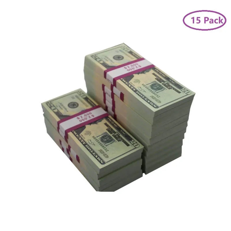 NEW EDITION PROP MONEY US $20 USD DOLLAR BILLS