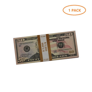 NEW EDITION PROP MONEY US $50 USD DOLLAR BILLS