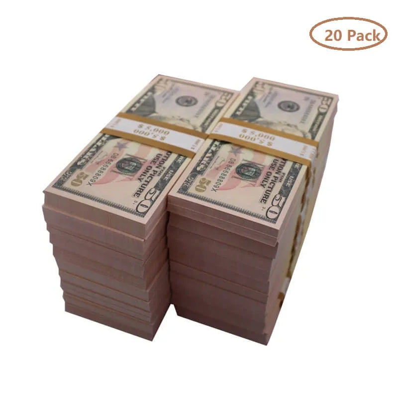 NEW EDITION PROP MONEY US $50 USD DOLLAR BILLS